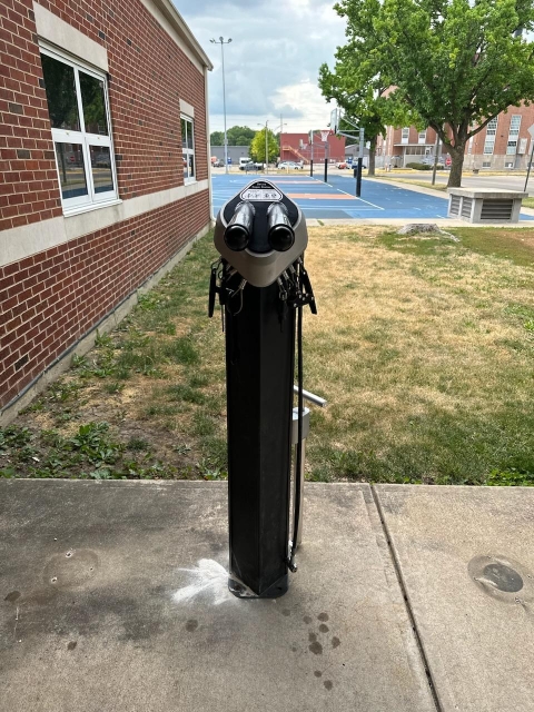 Saris Deluxe Public Repair Station installed at the Campus Bike Center