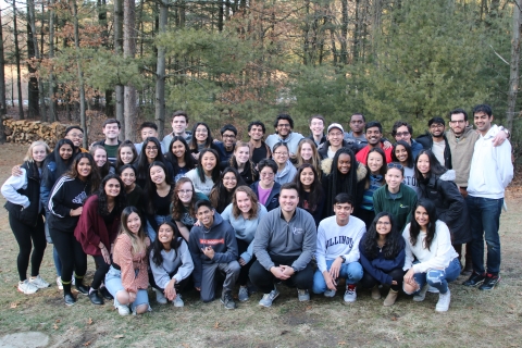 The organization poses for a group membership photo, 2020