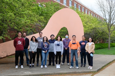The current research team composed of M.S. and Ph.D. students led by Dr. Yuanhui Zhang