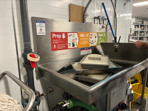 Processing sink use in the grind2energy system
