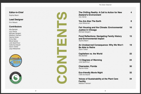 Spring 2024 Green Observer Image